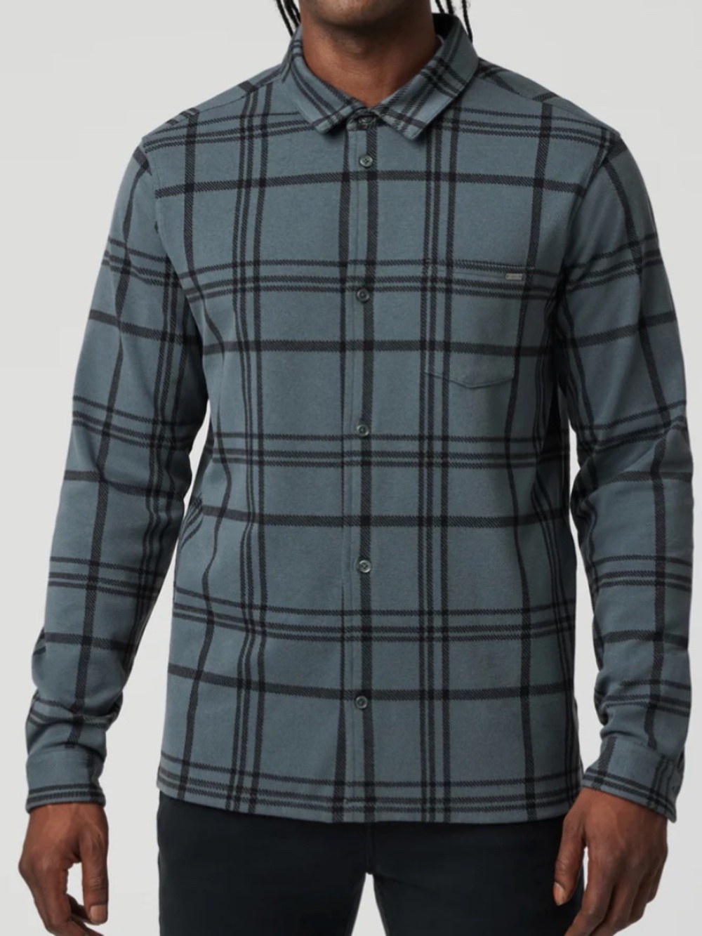 Vuori Seaview Plaid Button Down Men's Long Sleeve Shirt, Size X-Large